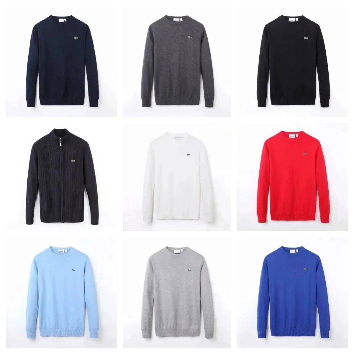 Lacoste Men's Crewneck Sweater Classic Fit Knitwear