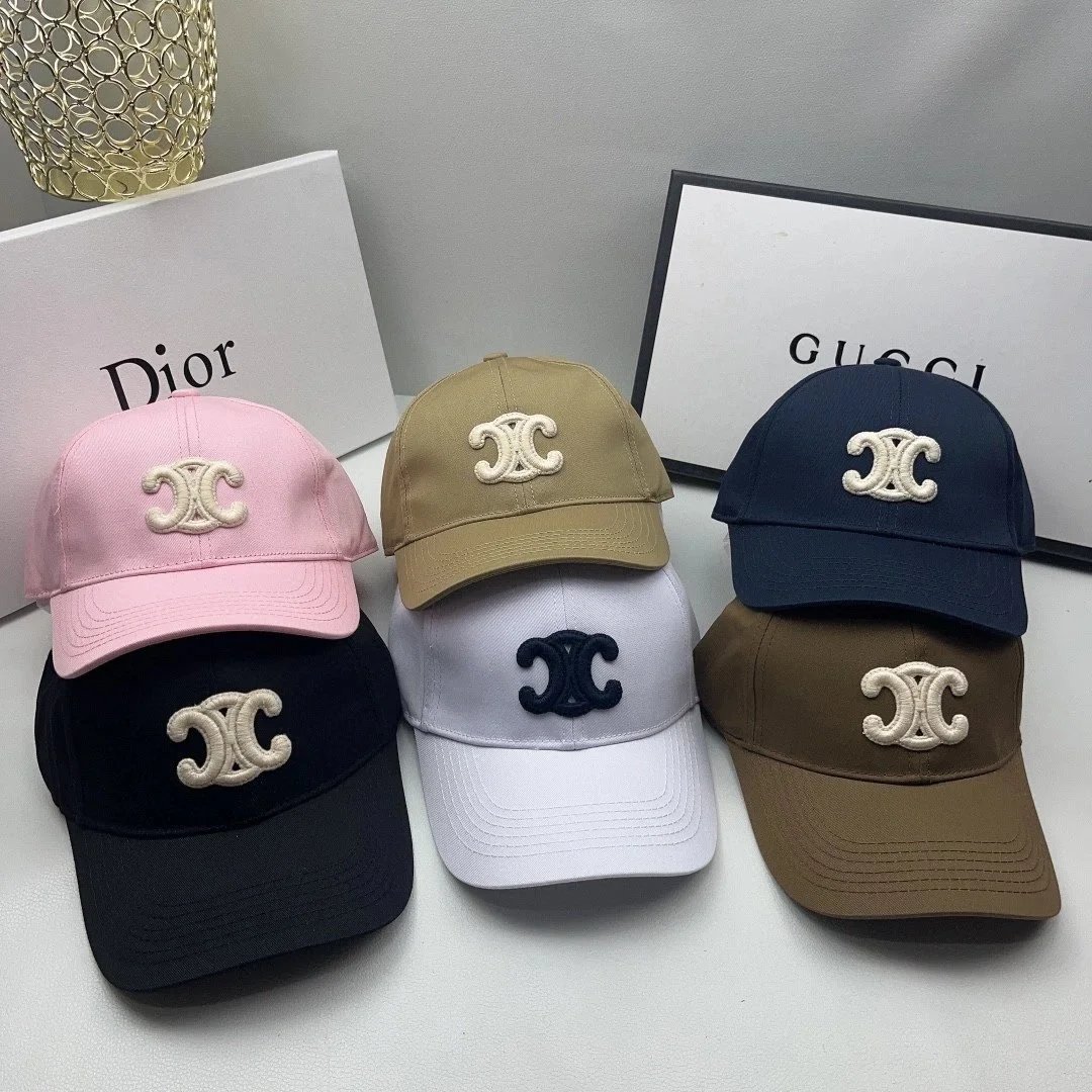 Chanel Logo Embroidered Baseball Cap in Multiple Colors
