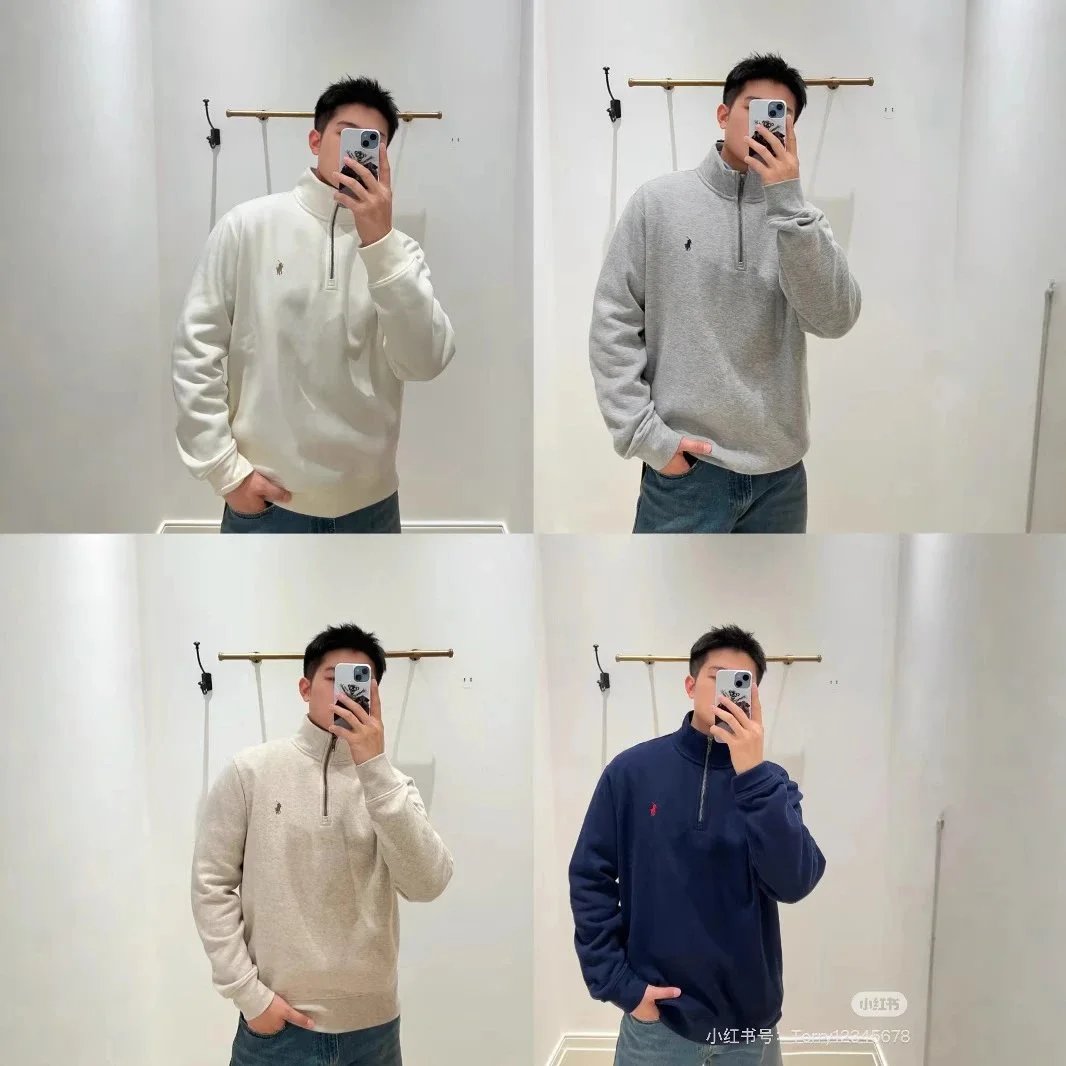 Men's Quarter-Zip Pullover Sweater in Multiple Colors