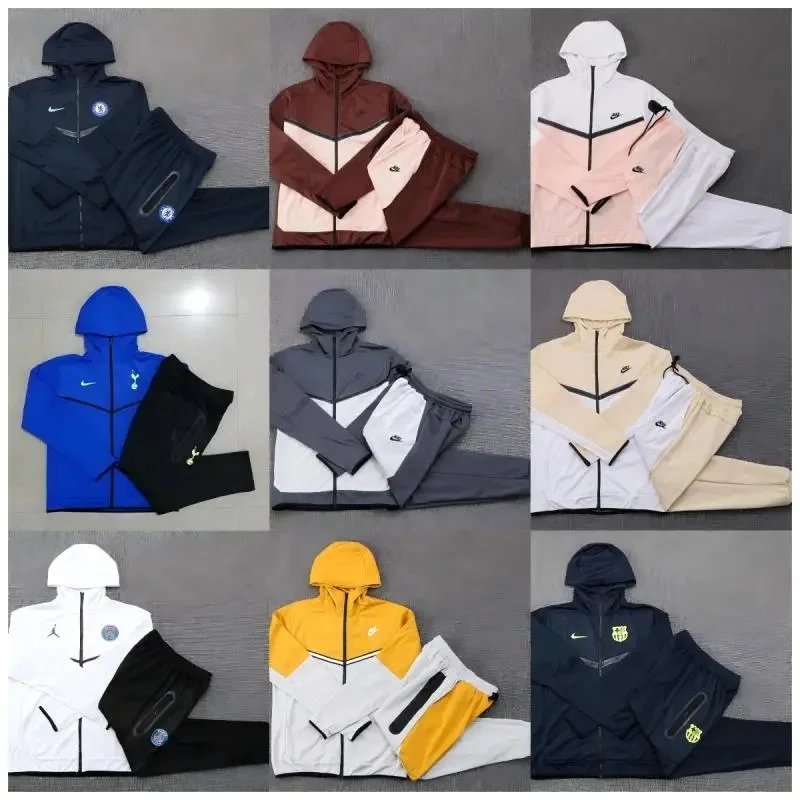 Nike Football Tracksuits Men's Hooded Sportswear Set