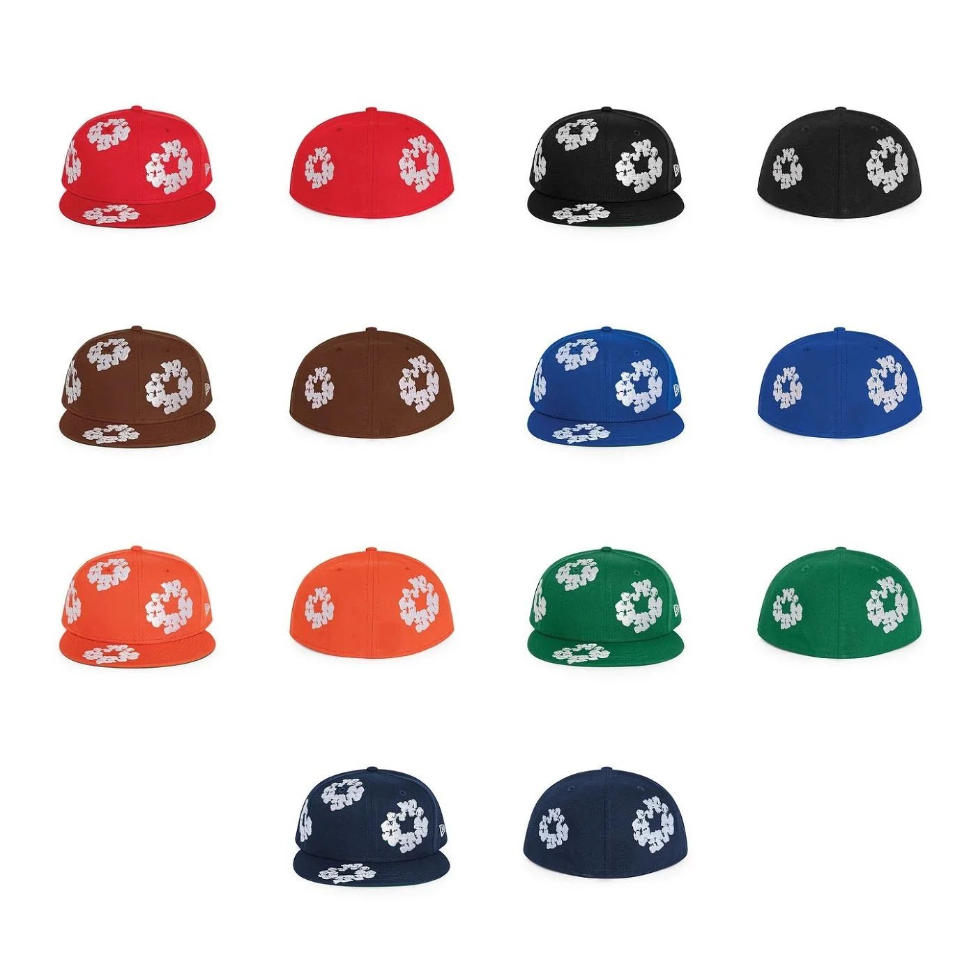 New Era Floral Pattern Snapback Cap