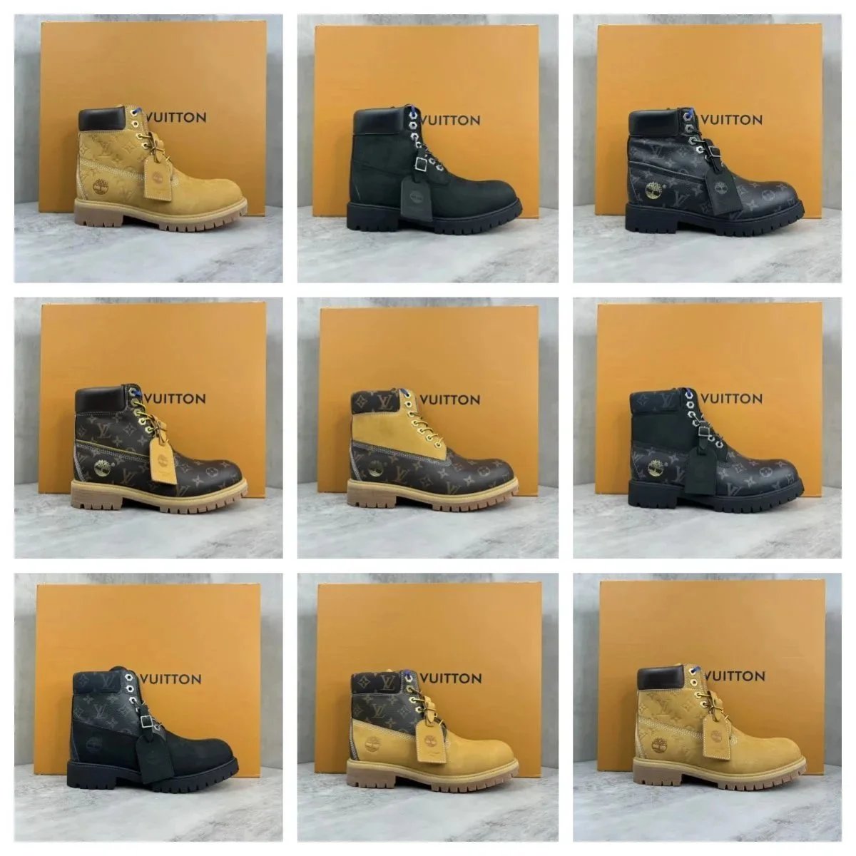 Louis Vuitton x Timberland Collaboration Boots