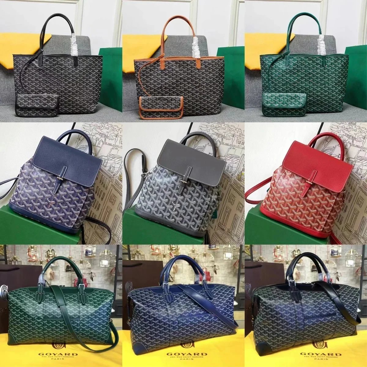 Goyard Saint Louis Tote Bag Monogram Canvas Handbags