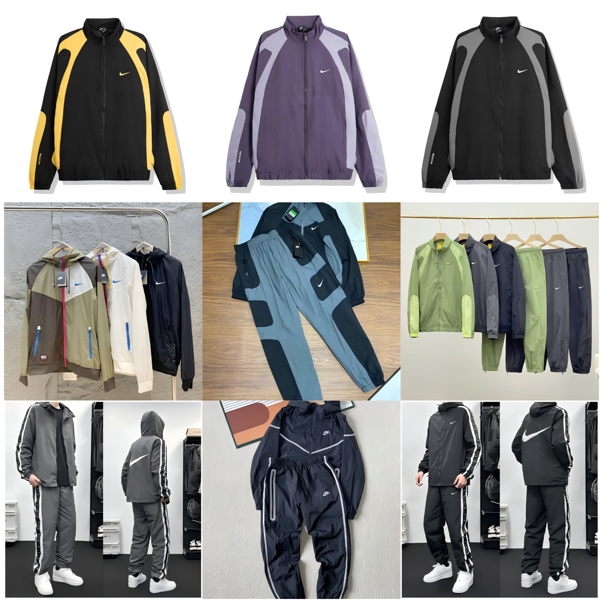Nike Men's Track Jacket and Pants Set Sportswear Outfit