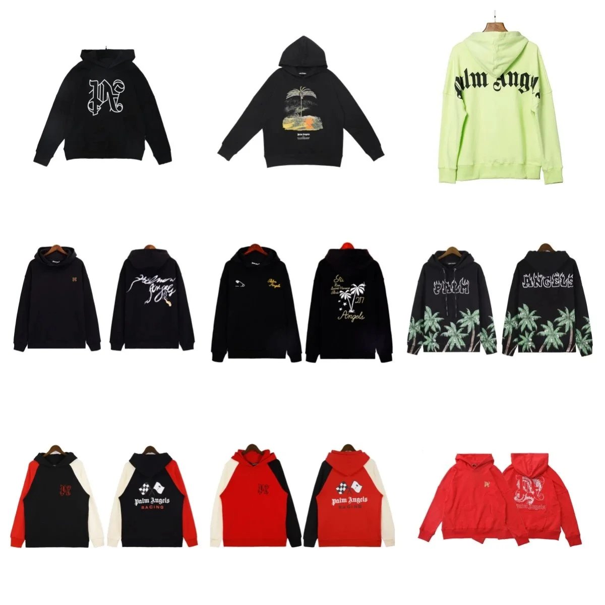 Palm Angels Hoodies Sweatshirts Men Women Streetwear Fashion
