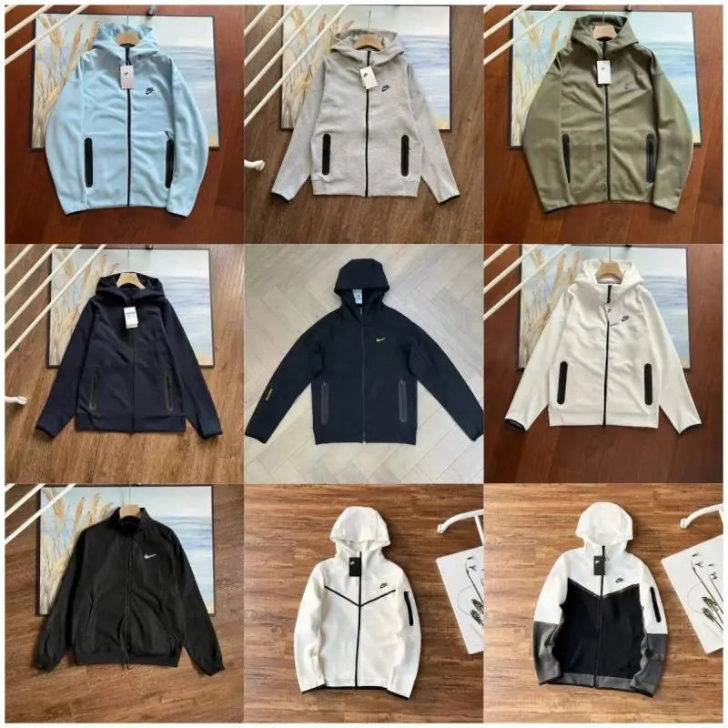 Nike Hooded Zip-Up Jacket Men's Sportswear Windbreaker