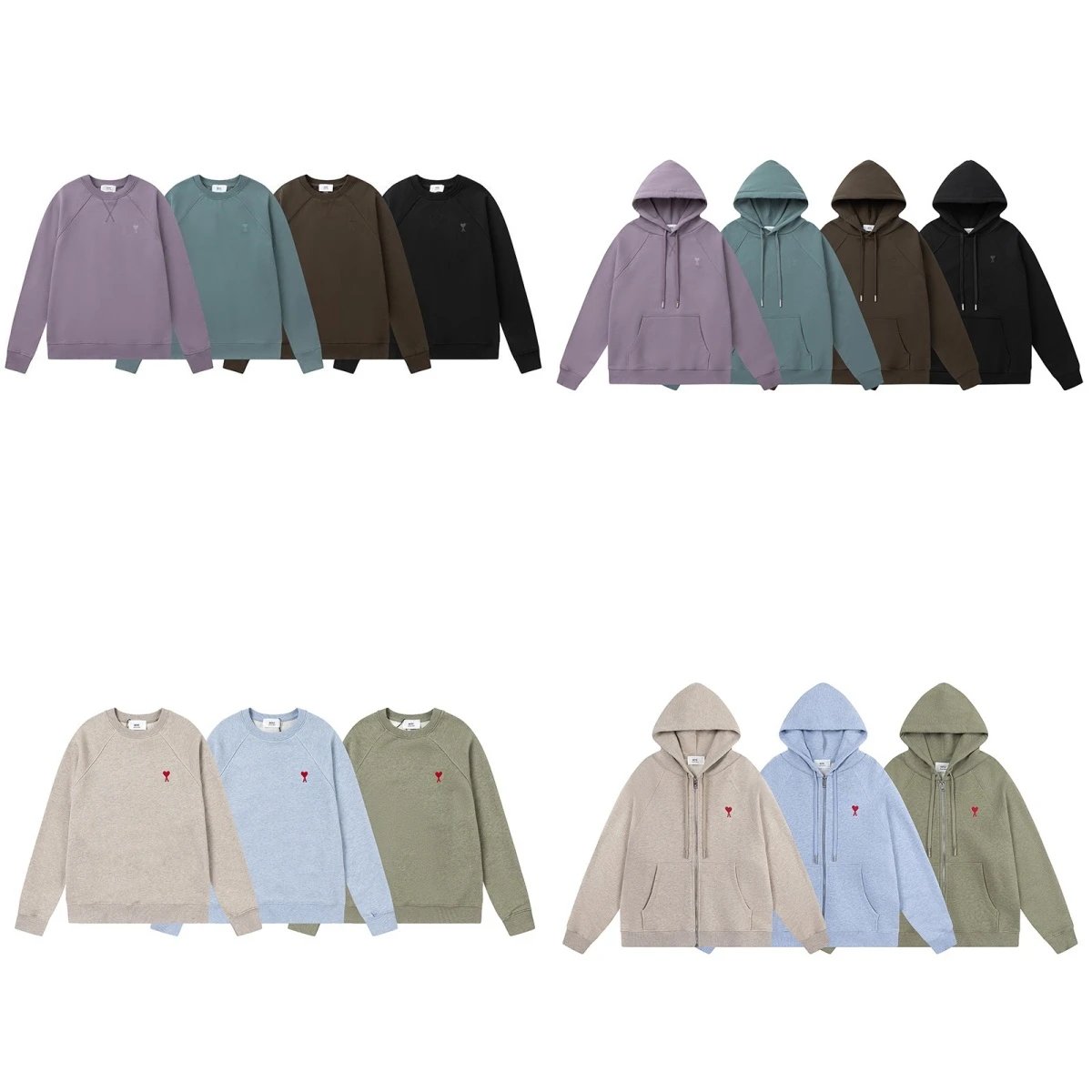 Minimalist Hoodies and Sweatshirts in Multiple Colors