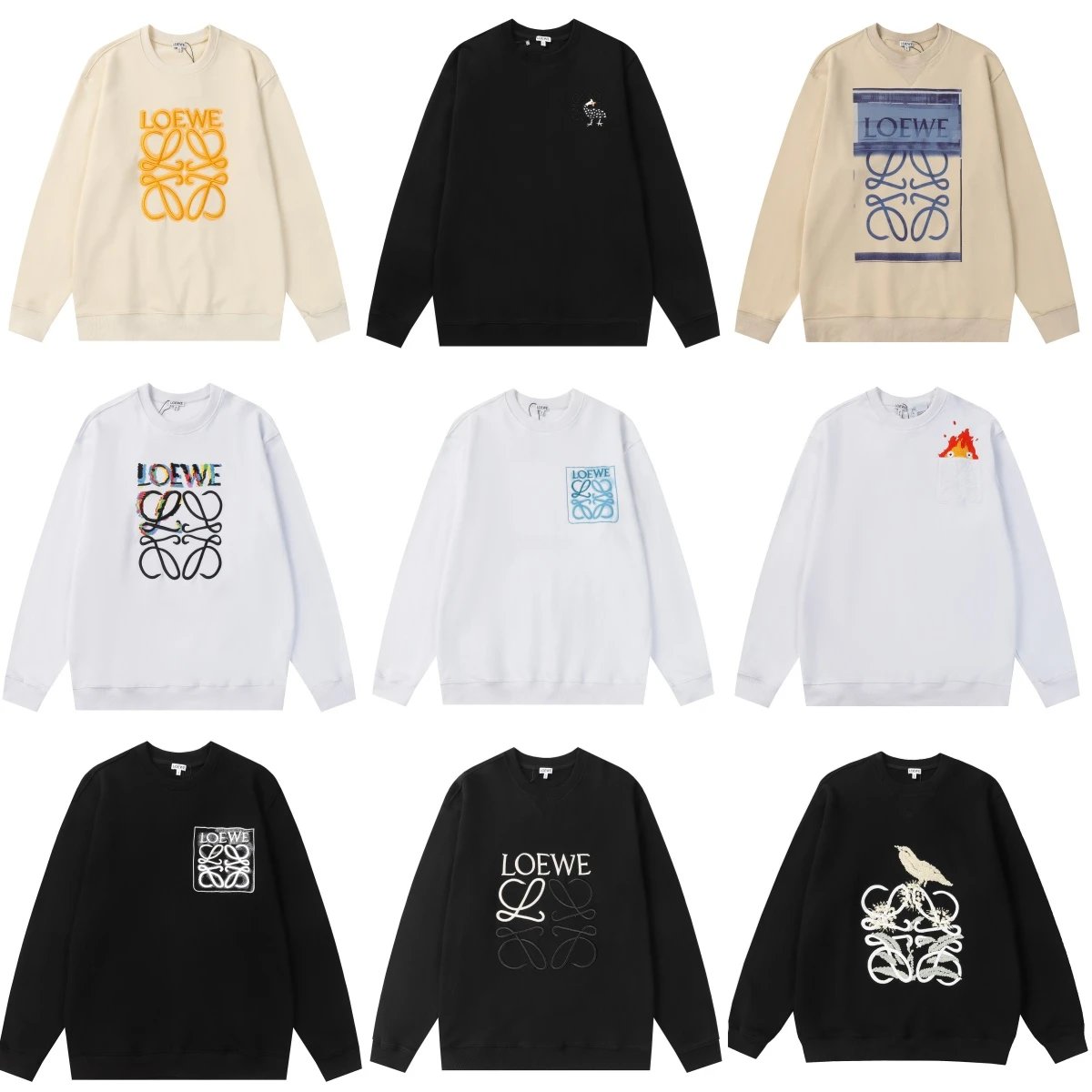 秋季新款经典撞色圆领卫衣集合-CY