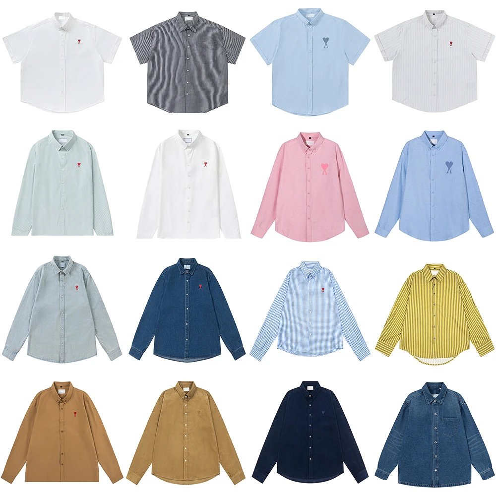 Men's Classic Button-Up Shirts in Various Colors and Styles
