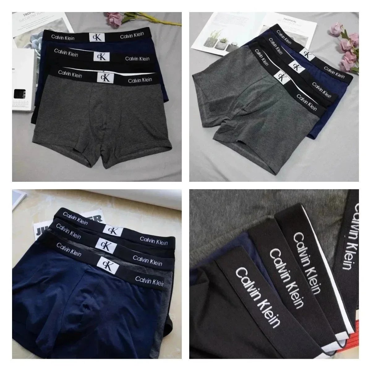 Calvin Klein Men's Boxer Briefs 3-Pack Cotton Underwear