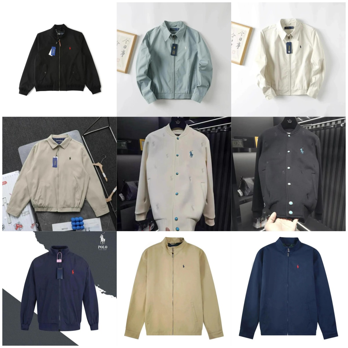 Polo Ralph Lauren Men's Bomber Jacket with Pony Logo