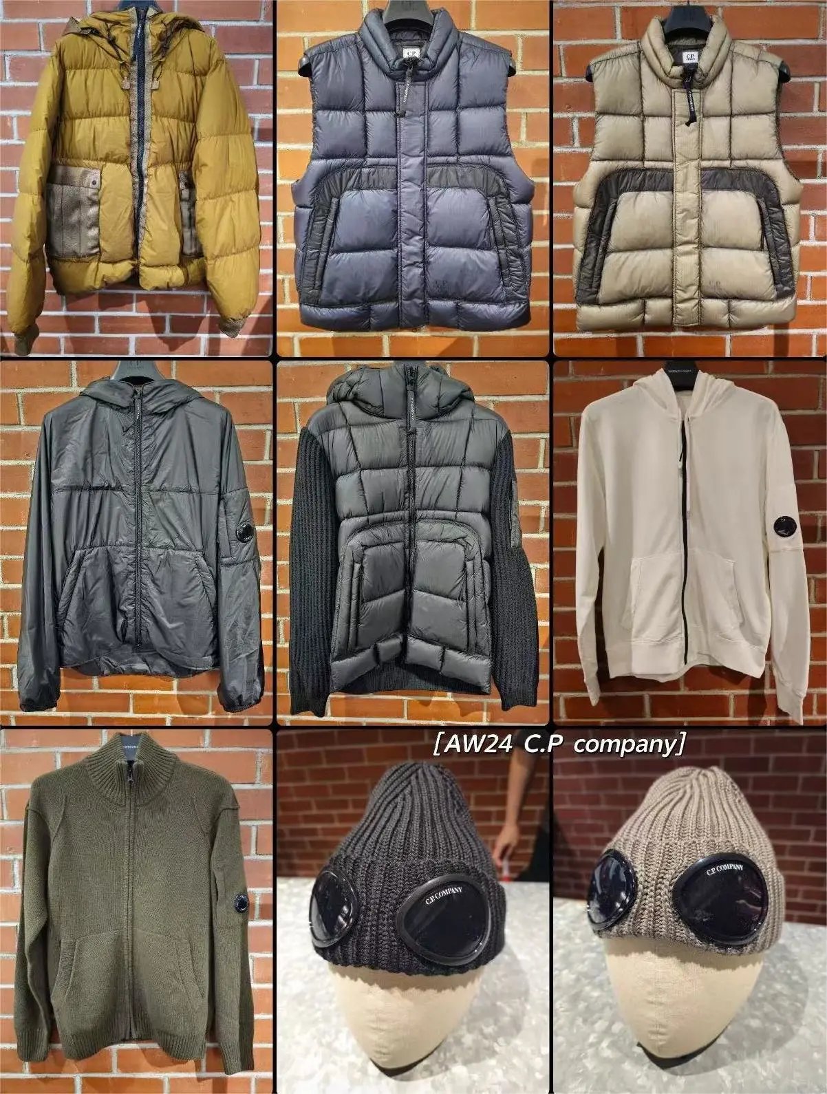C.P. Company AW24 Collection Men's Hooded Jackets and Knit Hats
