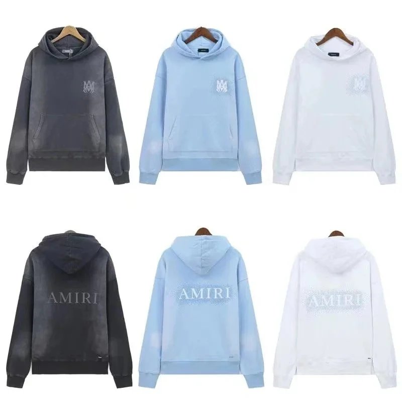 AMIRI Logo Hoodie Sweatshirt Men Women Oversized Streetwear Fashion