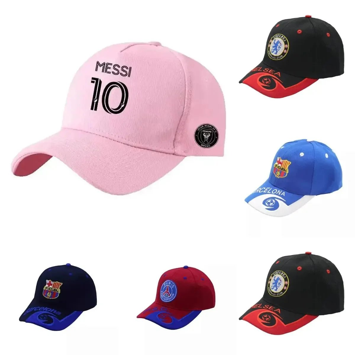 Messi 10 Soccer Cap Football Fan Hat Chelsea Barcelona PSG
