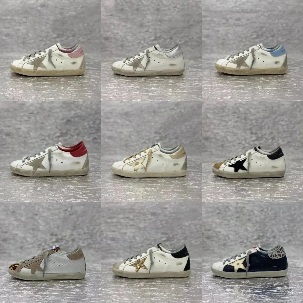 Golden Goose Superstar Sneakers White Leather Star Design