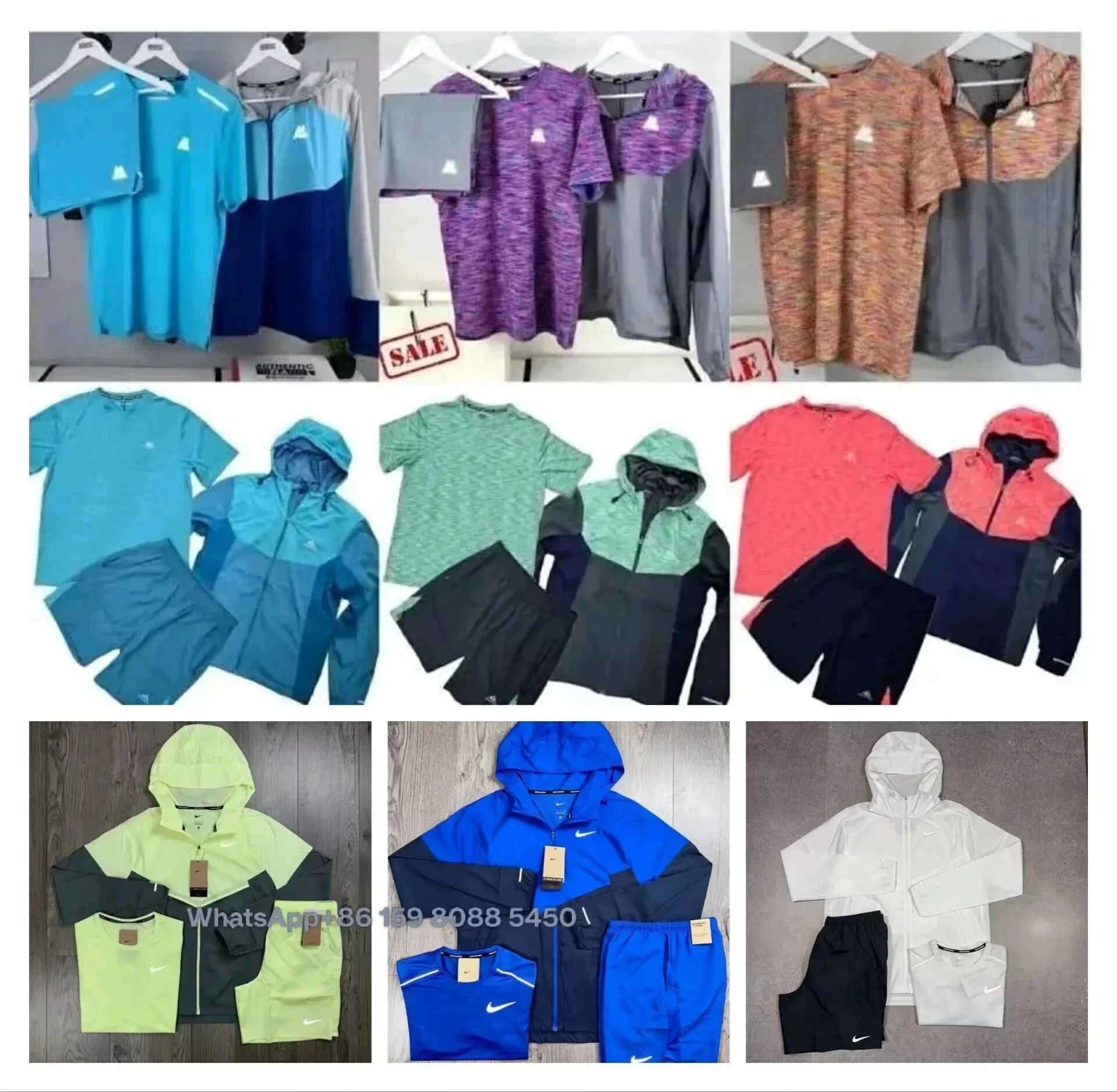 HM23--3件套套装短袖T恤运动休闲款（7天预售，定制款不退不换）