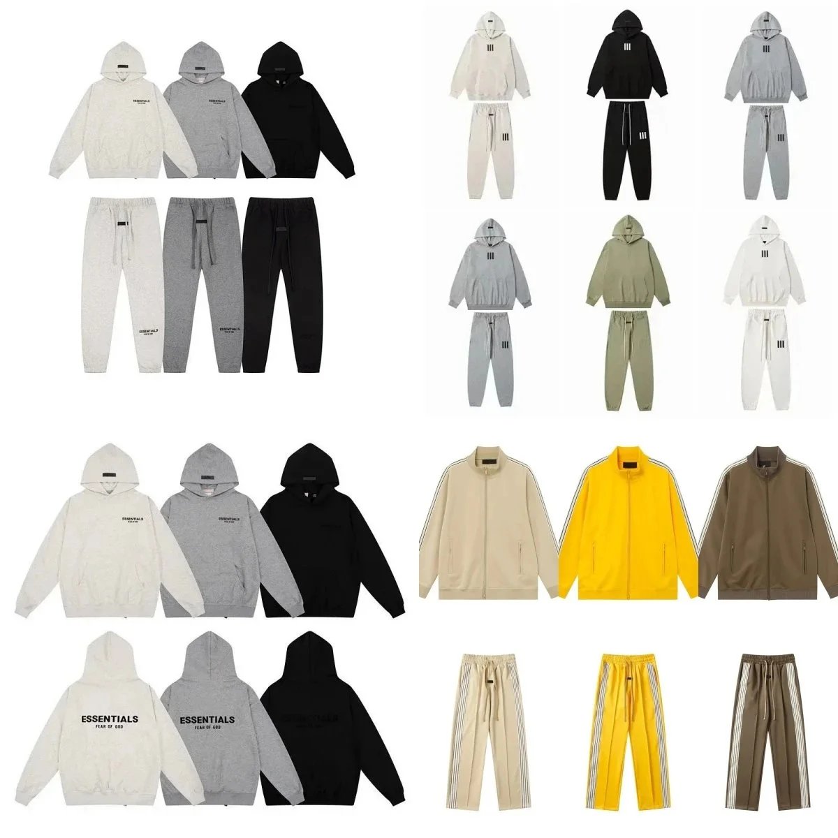 Essentials Hoodie and Tracksuit Set for Men Women Casual Streetwear