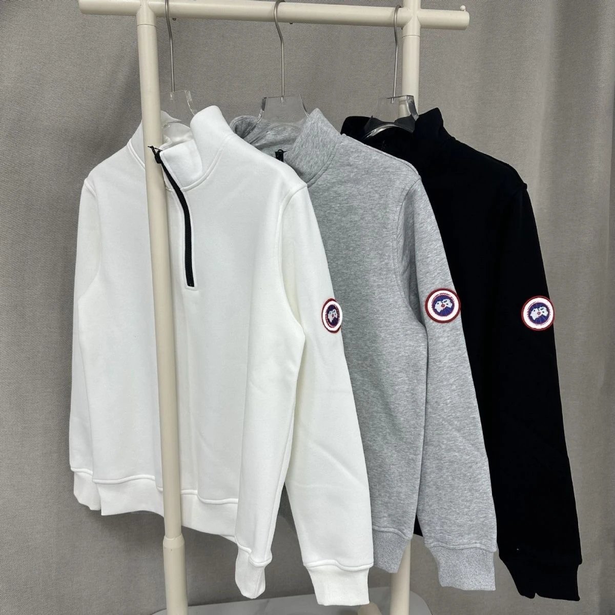 Canada Goose Half-Zip Sweatshirt Men Women Fashion Casual Hoodie