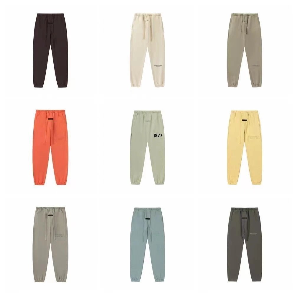 Essentials 1977 Logo Print Jogger Pants for Men and Women