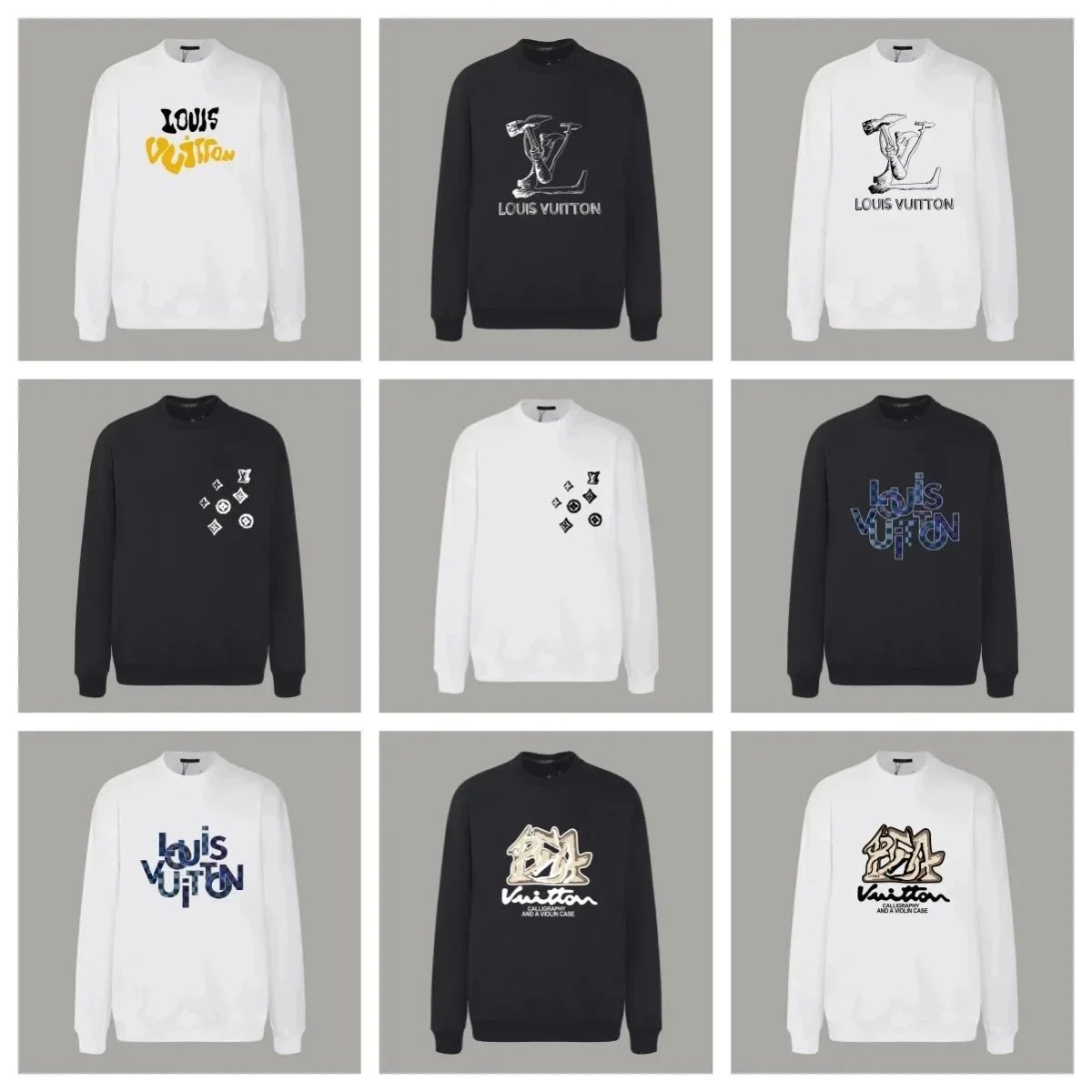 Louis Vuitton Sweatshirts Men's Fashion Streetwear Hoodies