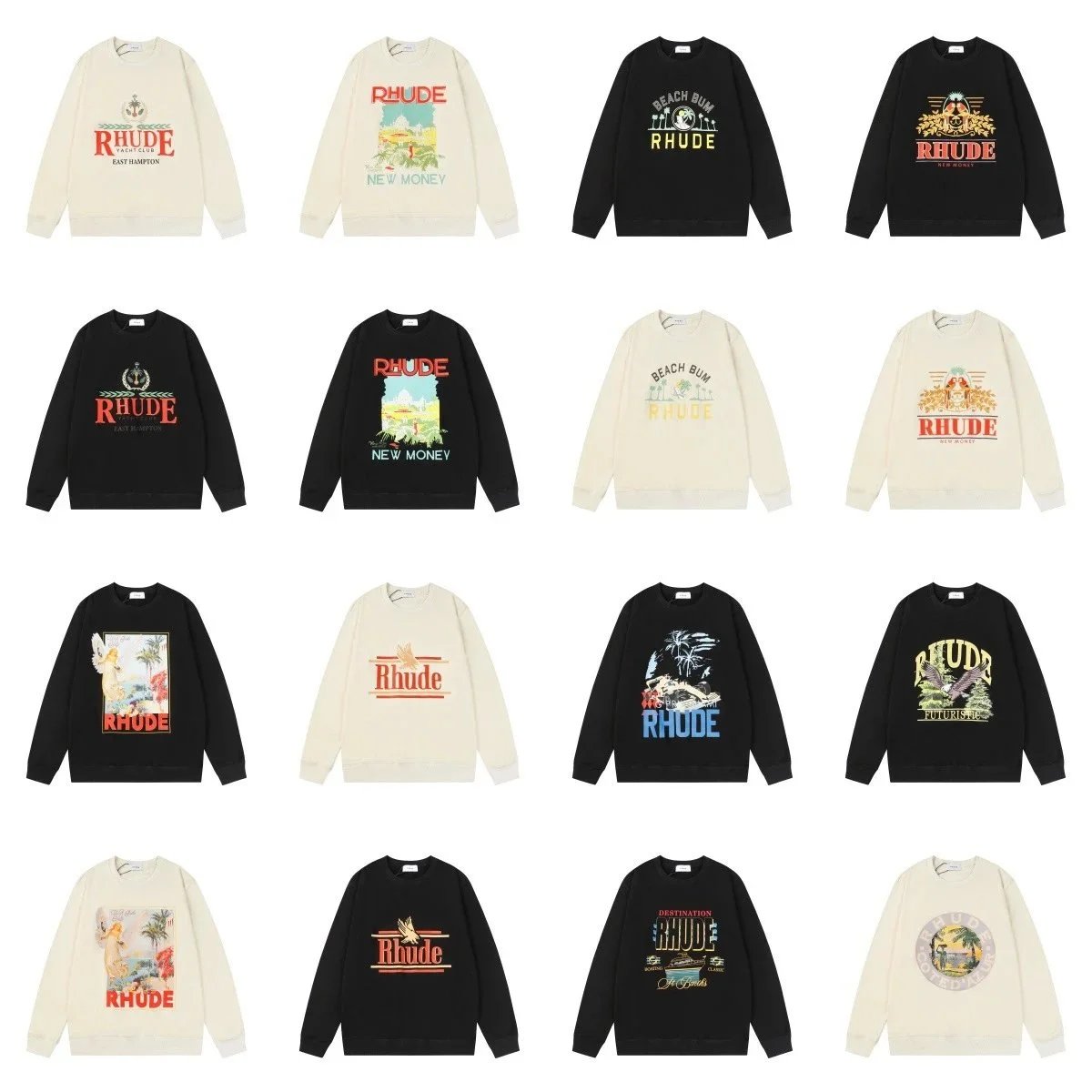 RHUDE Crewneck Sweatshirts Collection