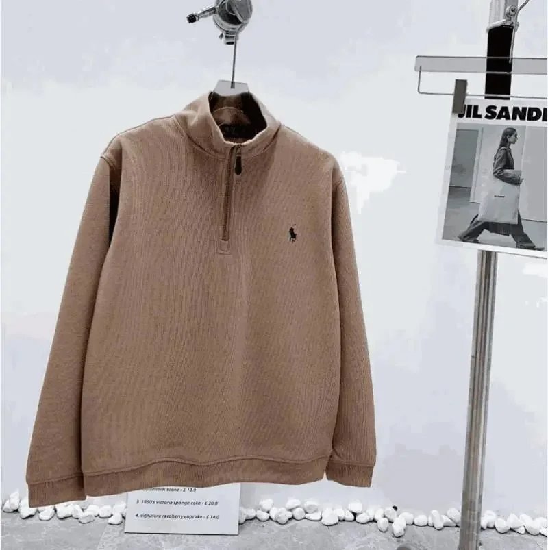 Half-Zip Knit Sweater Men's Casual Pullover