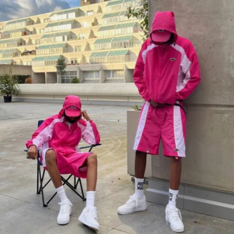 【DX13】外套美式街头防风速干透气短裤套装