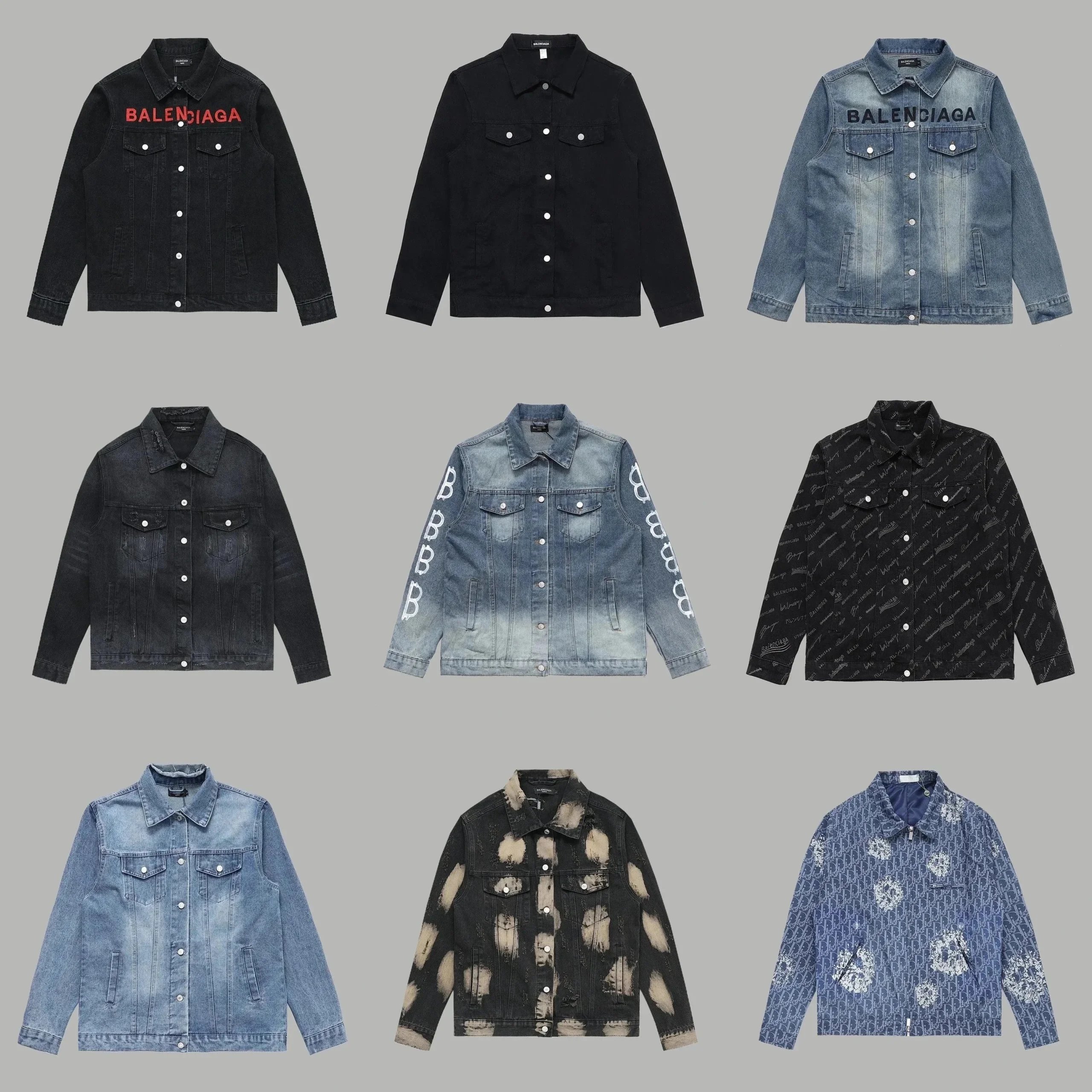 Balenciaga Denim Jackets for Men - Fashionable Streetwear Style