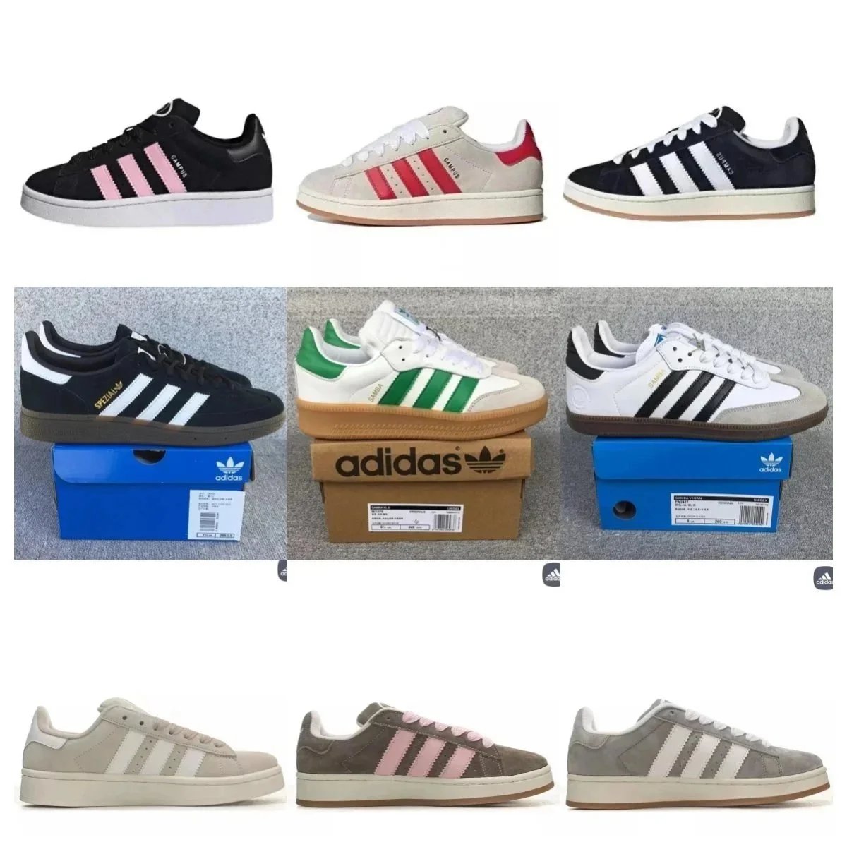 Adidas Campus Sneakers Classic Low Top Shoes