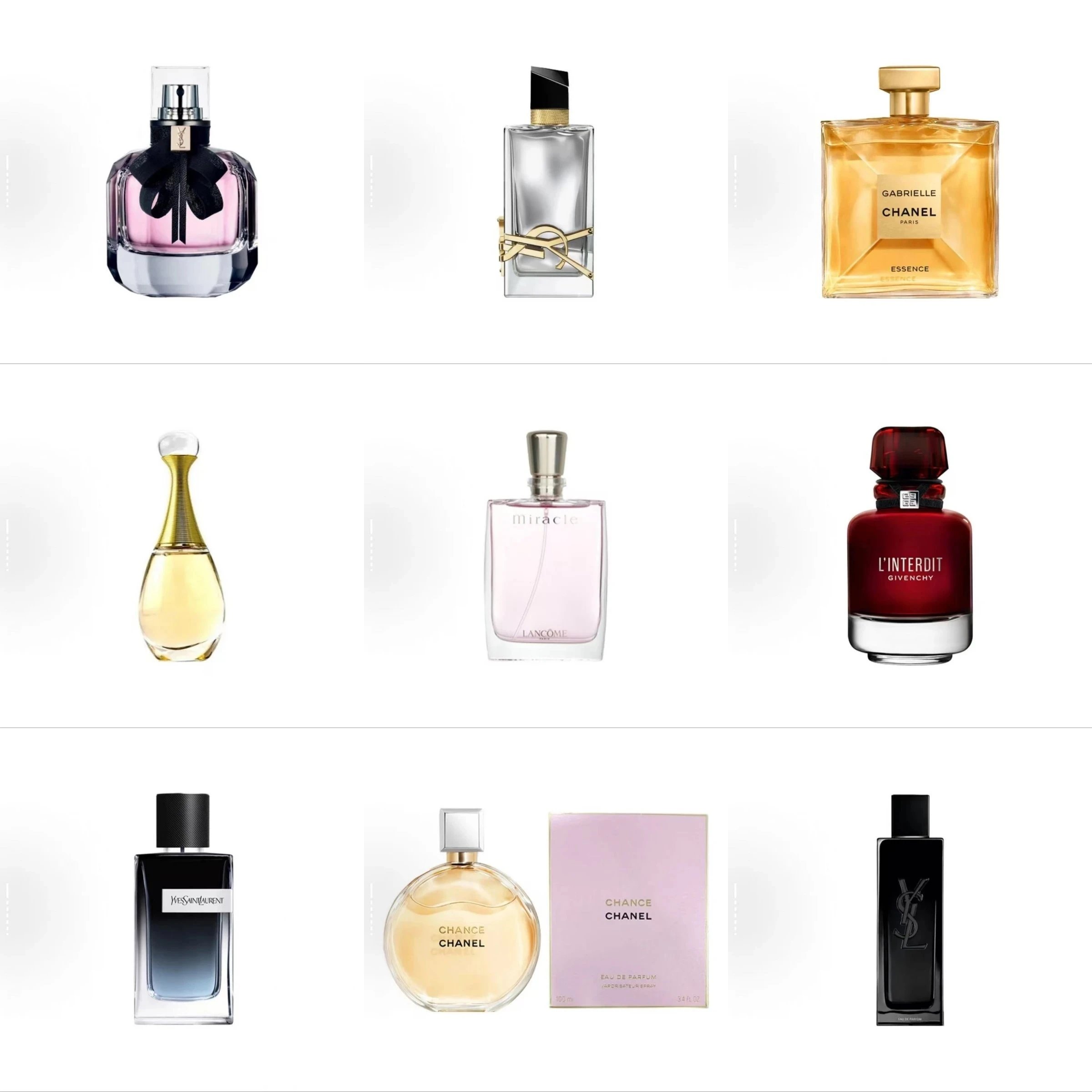 Chanel Perfume Collection - Gabrielle, Chance, and More