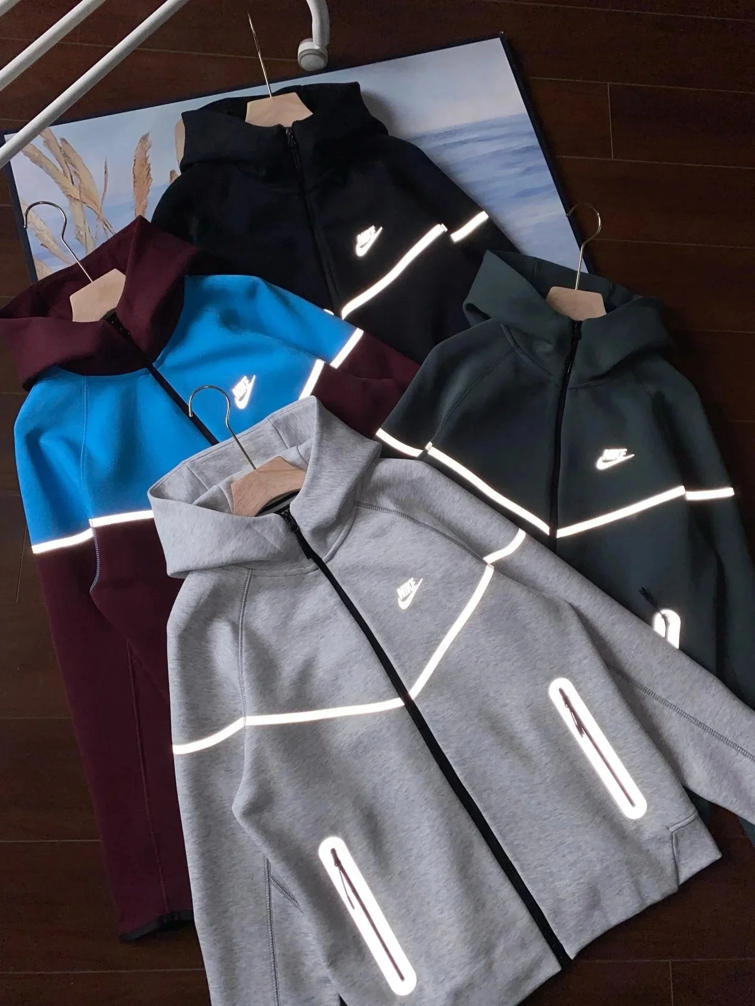 Nike Reflective Full-Zip Hoodie Jacket for Men and Women