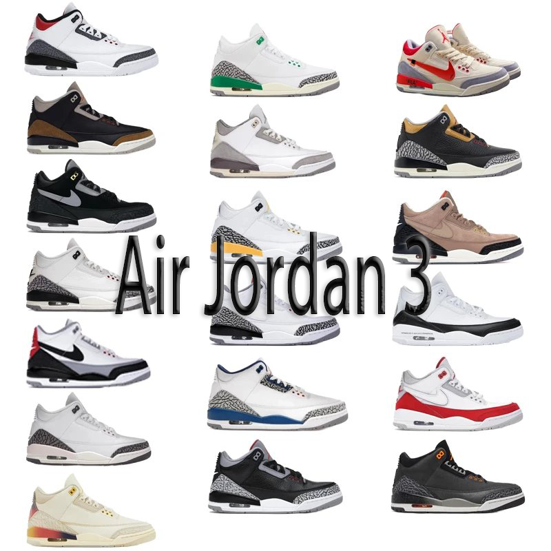 Air Jordan 3 Sneakers Men's Basketball Shoes