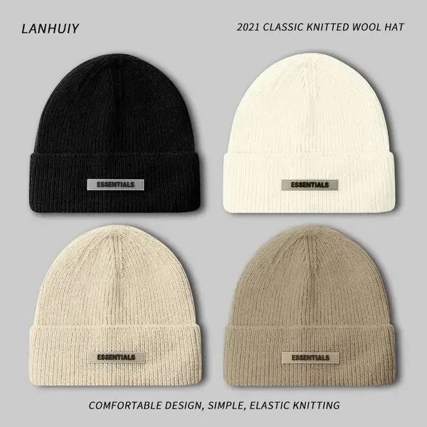 2021 Classic Knitted Wool Hat Essentials Beanie Warm Winter Hat