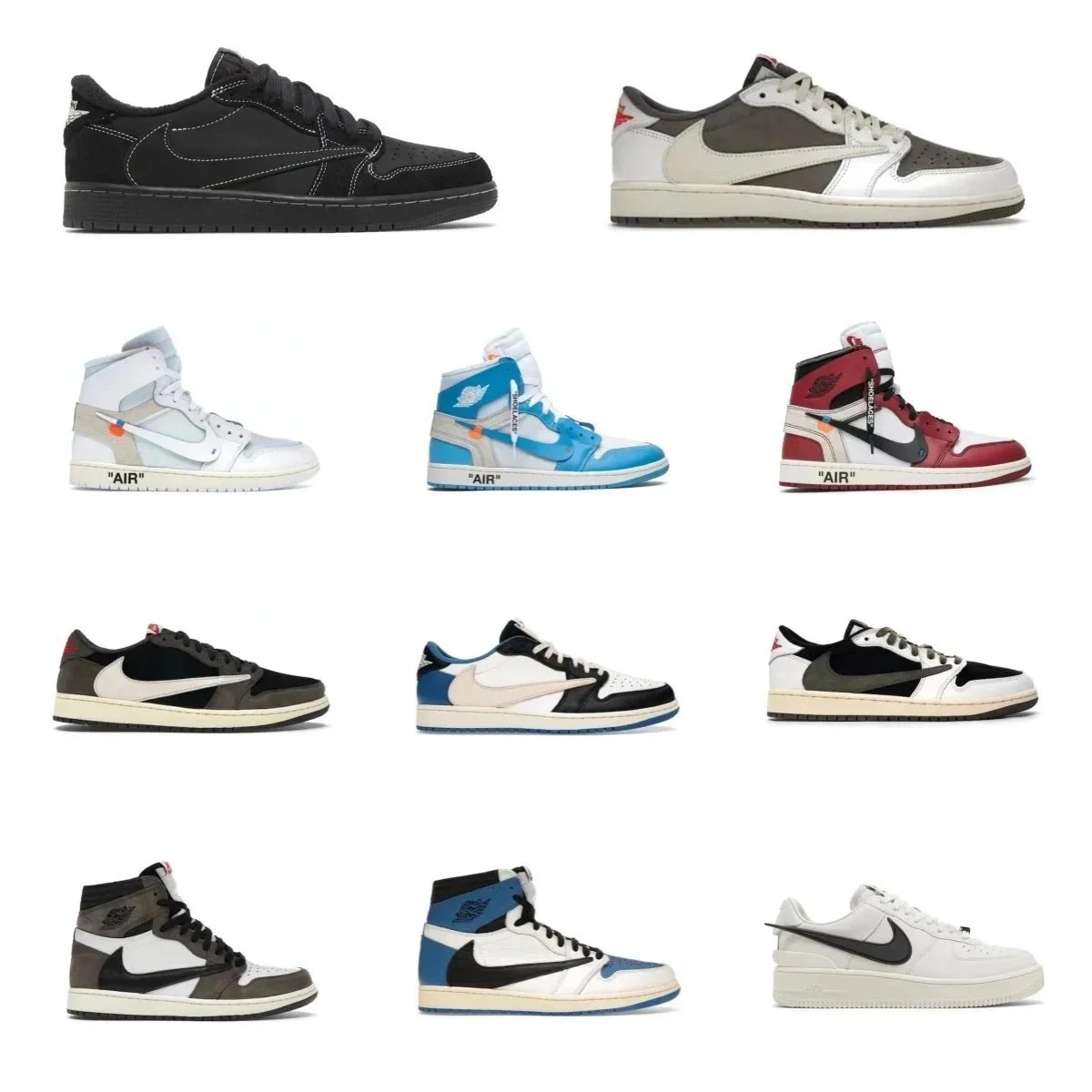 Nike Air Jordan 1 Low High Sneakers Men Women Basketball Shoes