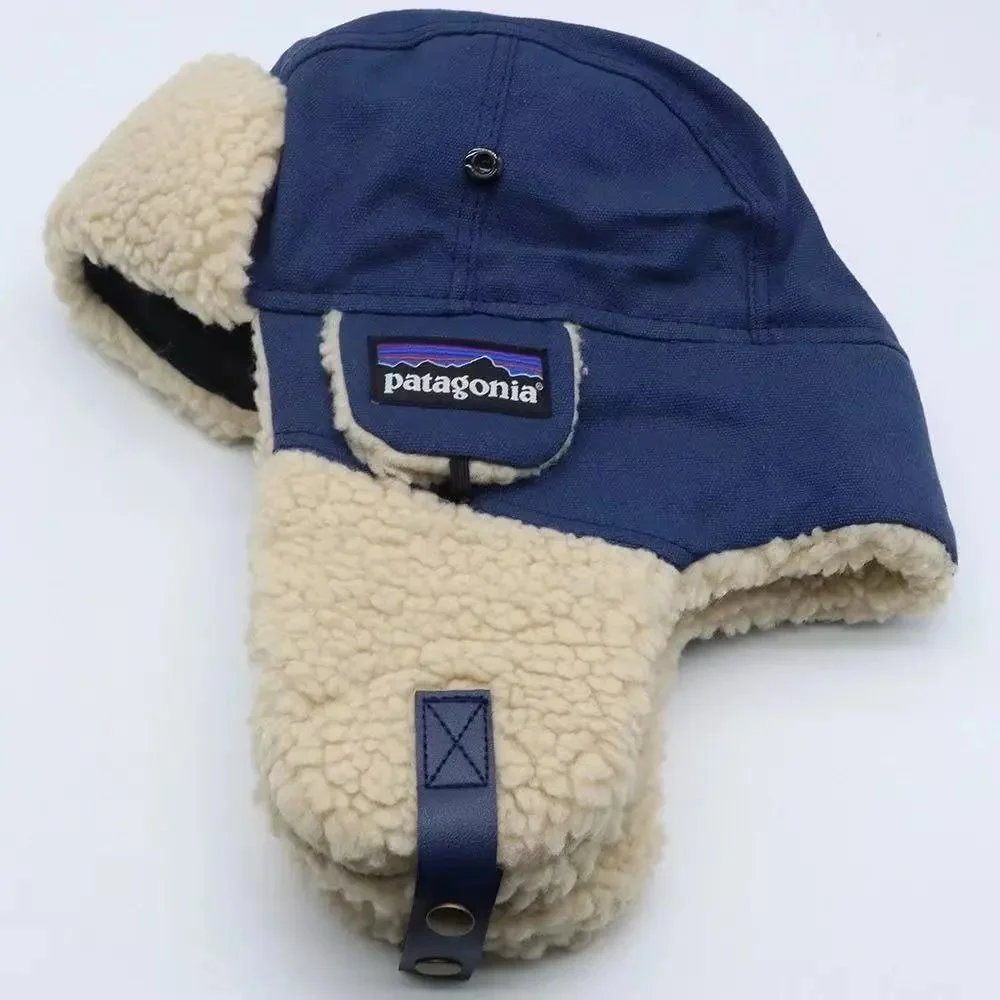 Patagonia Shearling Aviator Hat Winter Warm Headwear