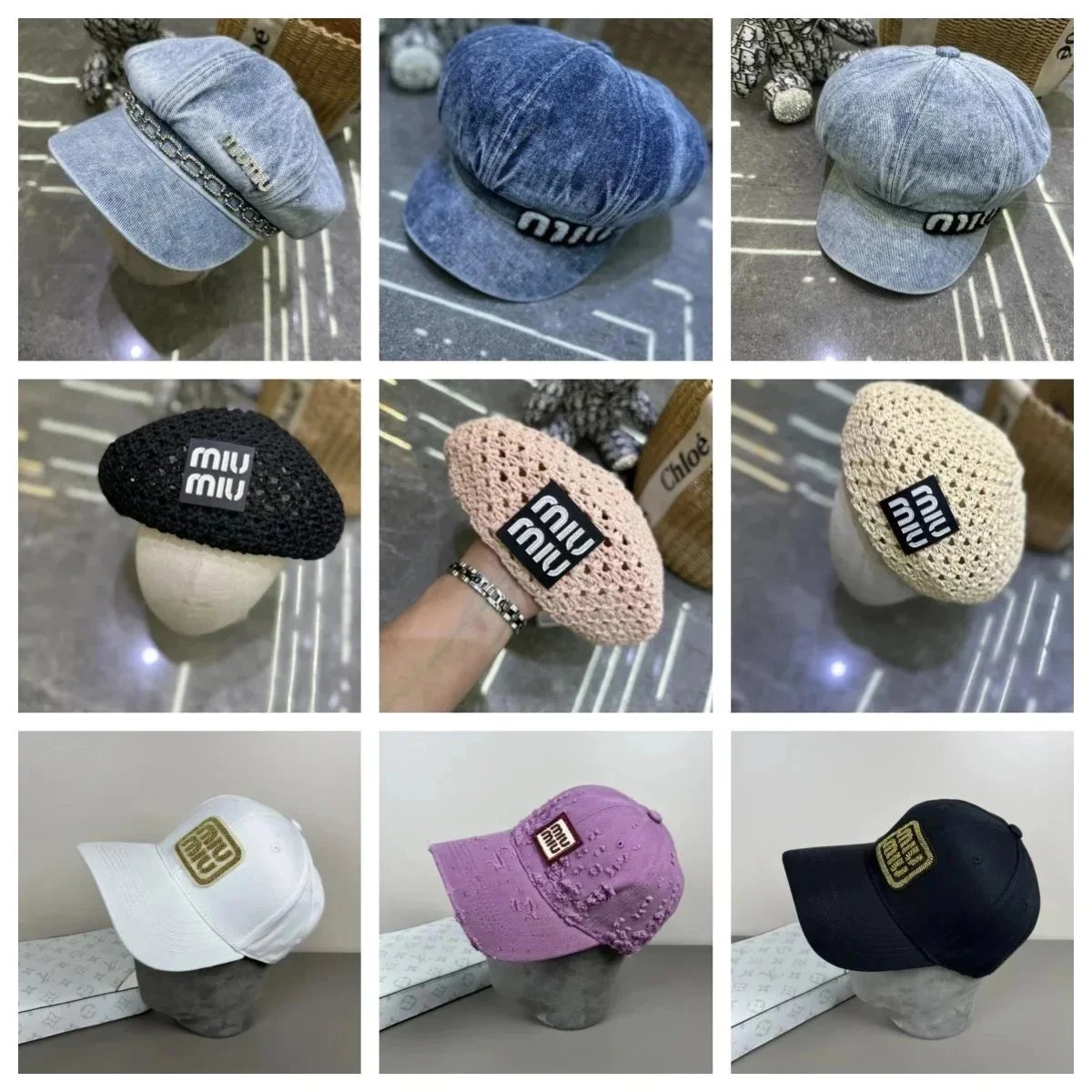 Miu Miu Fashion Caps for Women and Men - Stylish Baseball Hats and Berets