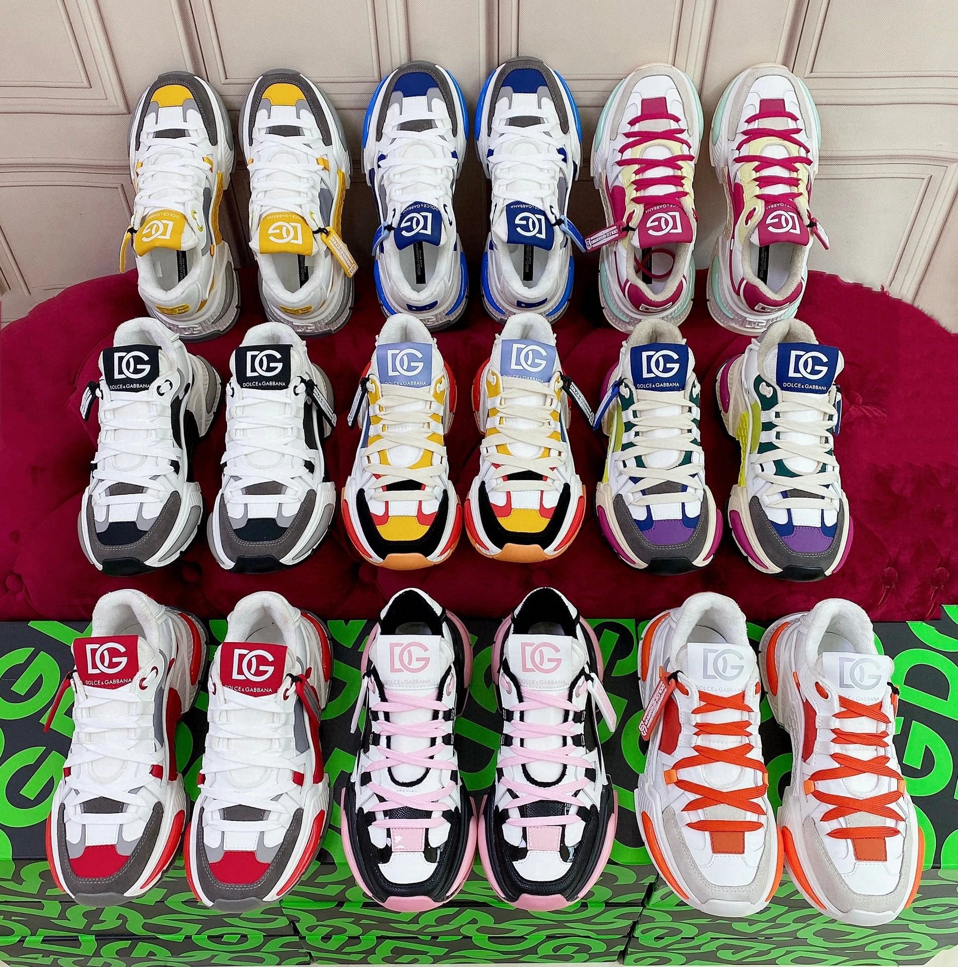 Dolce&Gabbana DG Sneakers Fashion Chunky Trainers for Men and Women