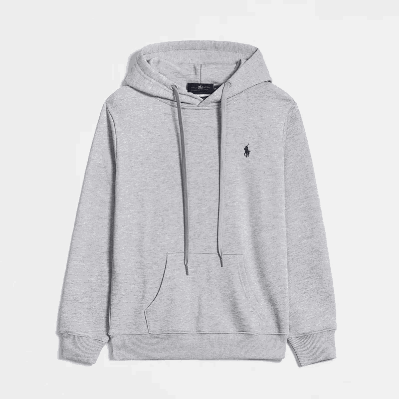 Men's Gray Hoodie with Pony Logo
