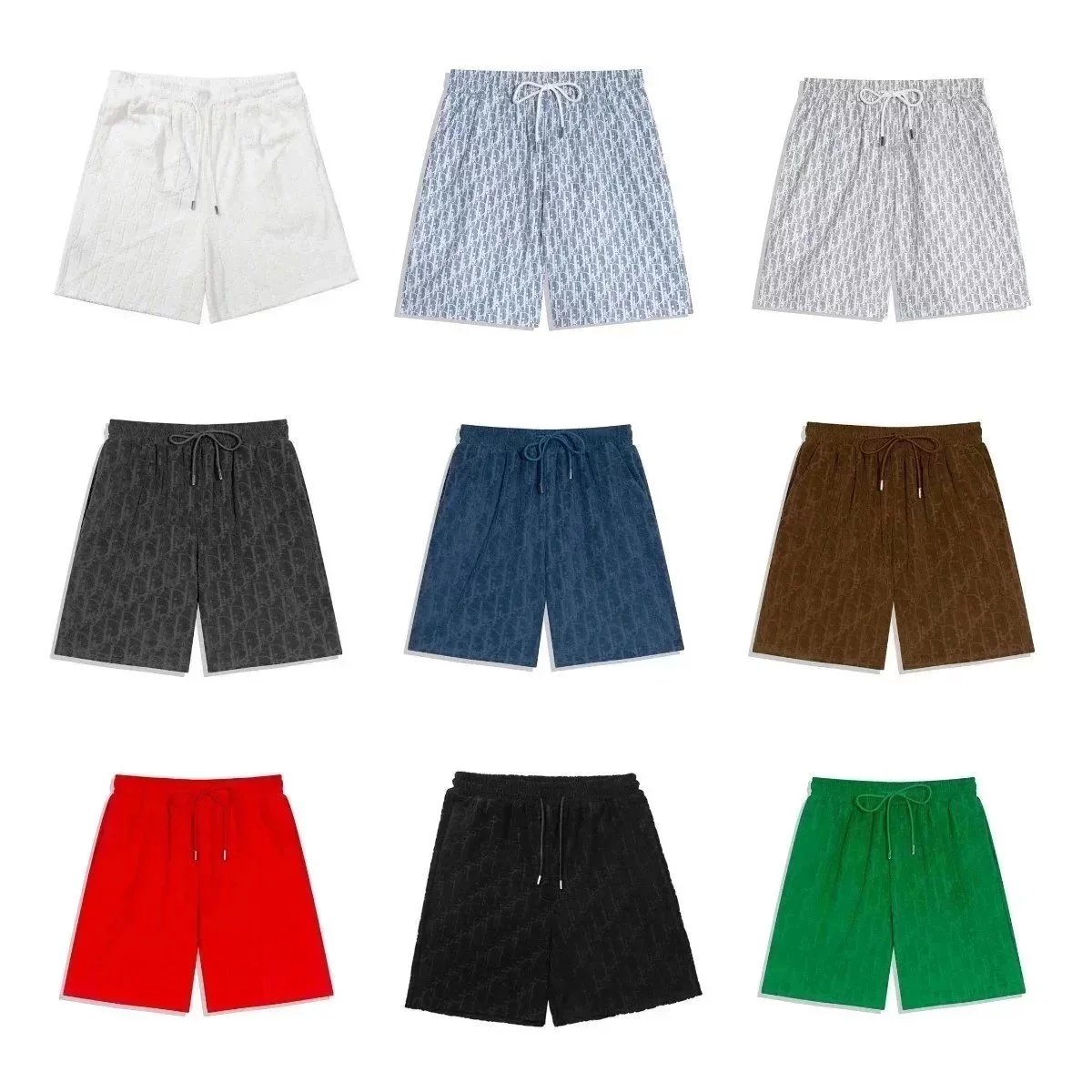 Dior Men's Monogram Print Swim Shorts in Multiple Colors