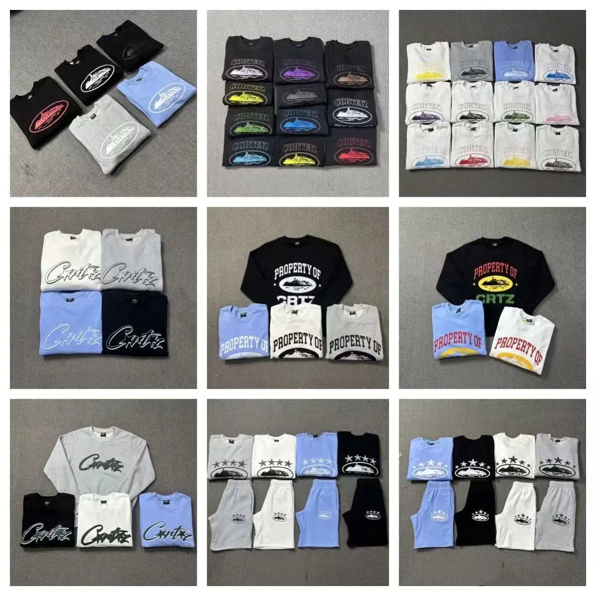 圆领卫衣街头嘻哈滑板运动休闲长袖卫衣集合-CY