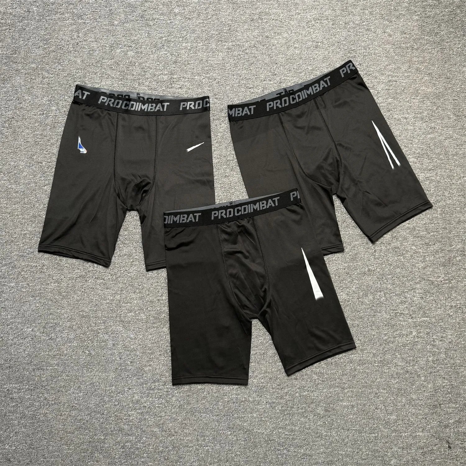 PROCOIMBAT Men's Compression Shorts Black Athletic Underwear