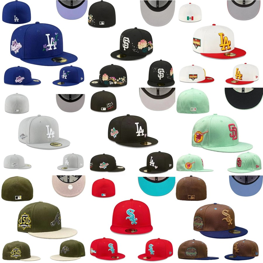 Official MLB Baseball Caps Collection - LA Dodgers, San Diego Padres, Chicago White Sox