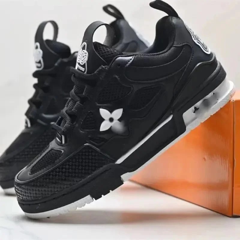 Y-3 Black Mesh Running Shoes with White Logo and Air Cushion Sole