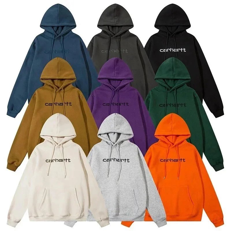Carhartt Hoodie Sweatshirt Men Women Casual Logo Print Pullover Hooded Sweater
