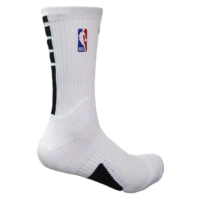 NBA Performance Basketball Socks White with Logo