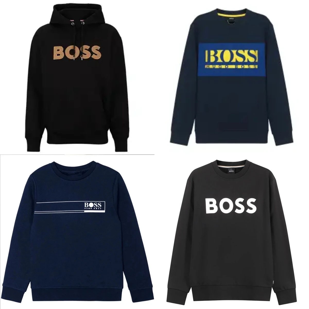 BOSS Logo Hoodie and Sweatshirt Collection