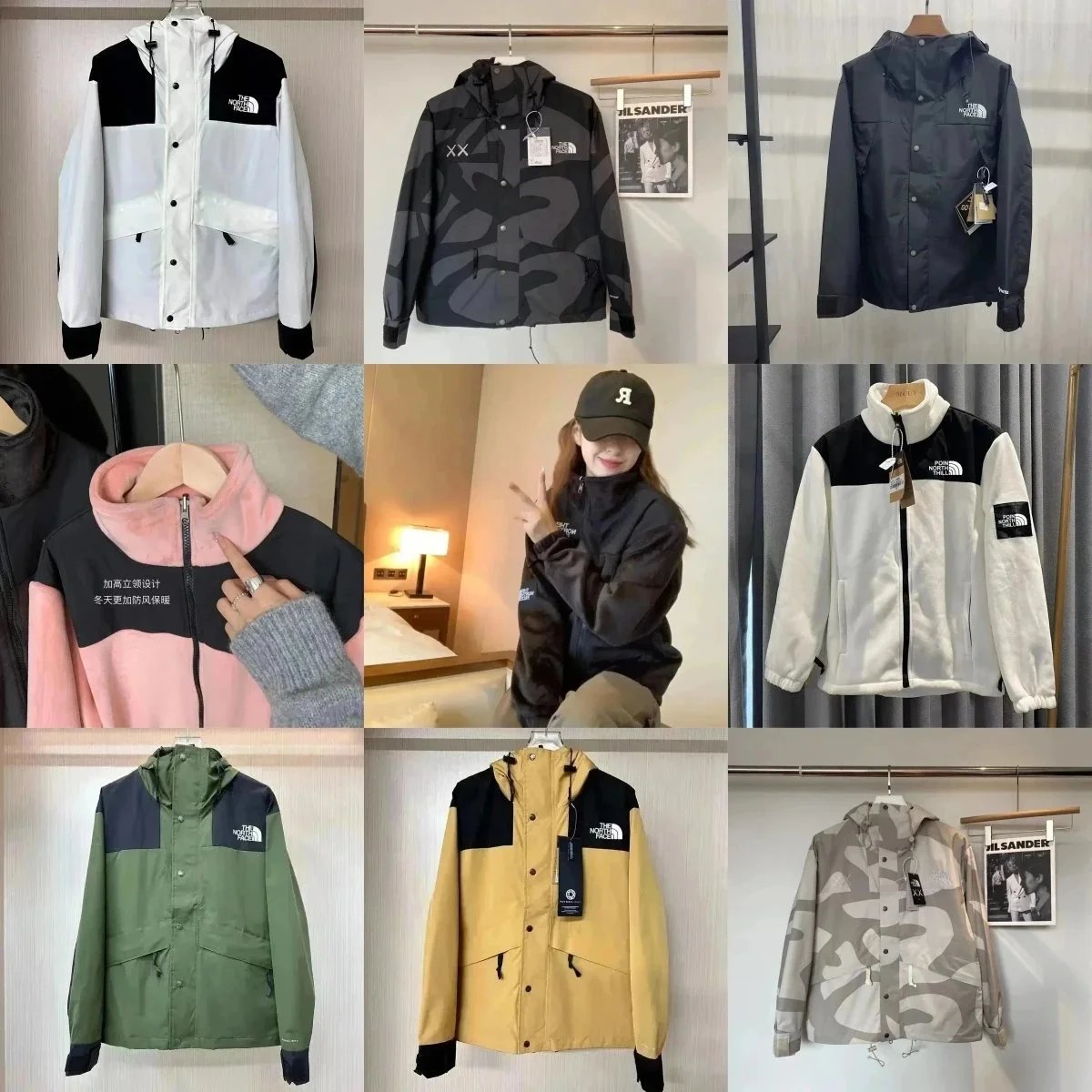The North Face Outdoor Winter Jacket Men Women Waterproof Windproof Hooded Coat