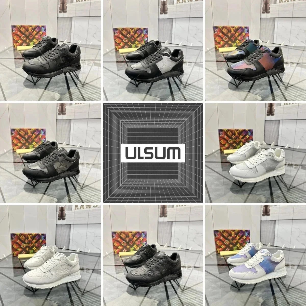 ULSUM Fashion Sneakers for Men and Women Lightweight Casual Shoes