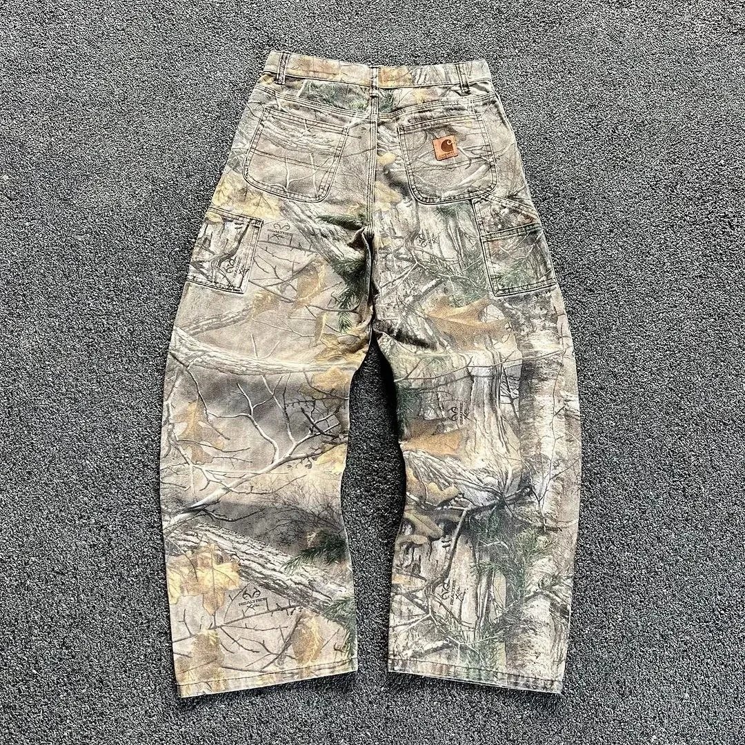 Carhartt Camouflage Work Pants Men's Durability Outdoor Wear