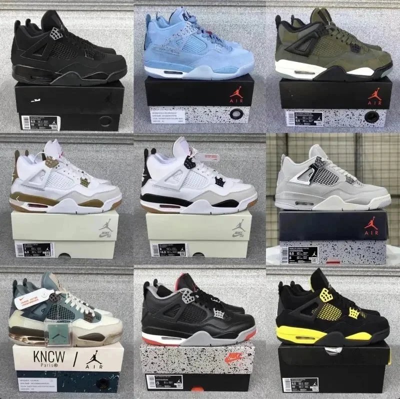 Air Jordan 4 Sneakers Men's Basketball Shoes Various Colors and Styles